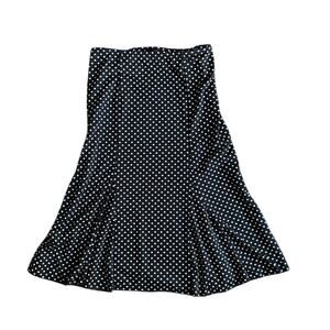 Vintage Polka Dot Midi Skirt S/M